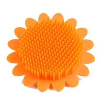 Baby silicone hair shampoo brush to remove hair dirt newborn baby bath bath rub mud child bath cotton baby hair shampoo artifact