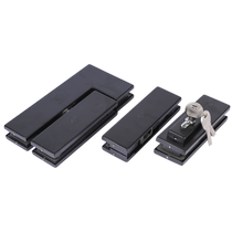 Glass door clip upper clip lower door clip frameless glass door floor spring door accessories one-word clip top clip floor lock clip
