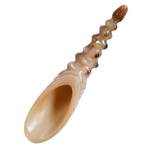 Cloud artisan natural white buffalo horn scraping plate back full body universal scraping cylinder leg shoulder neck scraping shabby