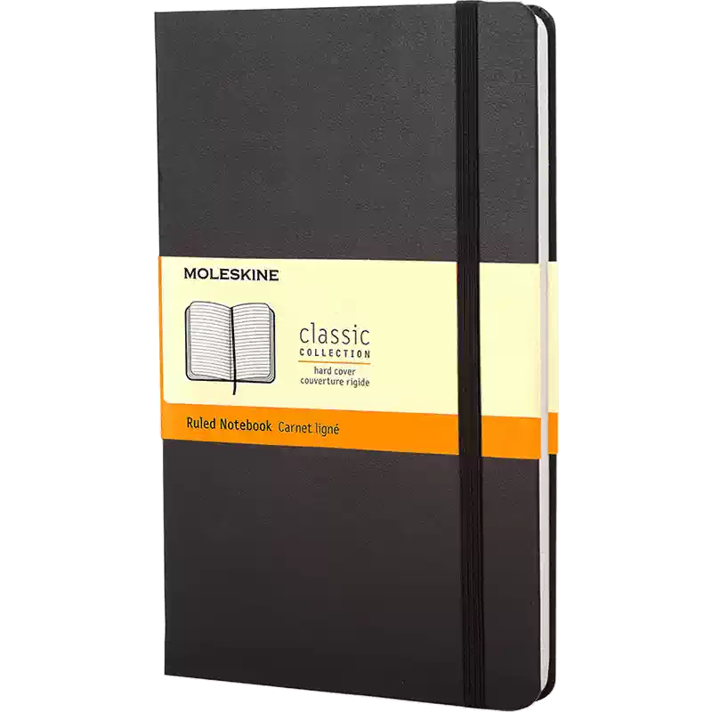 可定制】意大利Moleskine SWS智能书写笔记本大型黑色硬面横间替换装