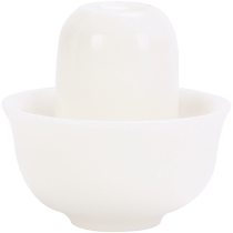 Dehua mutton fat jade porcelain scent cup set tea cup personal white porcelain tea cup holder tea art tea cup kung fu tea set