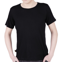 Red dance shoes dance clothing short-sleeved T-shirt mens modal top round neck half-sleeved dance clothing dance clothing practice clothing