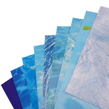 Simulated waterscape water ripples lake water pattern stickers