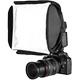 23cm diffuser on-camera flash mini quick release