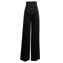 Danbaoluo modern dance wide leg pants womens ballroom dance costume ballroom dance pants high waist advanced Latin dance costume