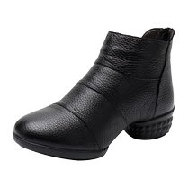 Italy-China Fly Dance Shoes Women Style Genuine Leather Spring New Dancing Shoes Soft Bottom with Jazz Water Soldiers Square Dance Women Shoes
