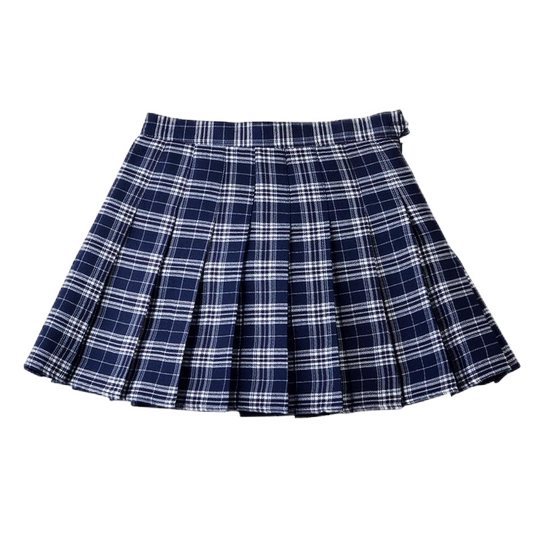 百褶裙女夏季短裙2025新款大码高腰显瘦a字小个子jk西装料半身裙