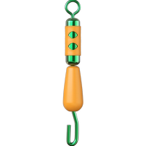 Handing anti-tangle silicone quick sub-line clamp with buffer unloading spring sub-line clamp quick connector fishing gear accessories