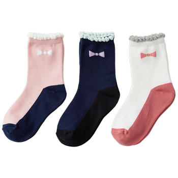 Qianquhui japanese children's cartoon bow socks