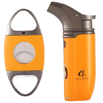 Cuban cigar scissors lighter tool set portable imported inflatable drill lighter special tool for cutting cigarettes