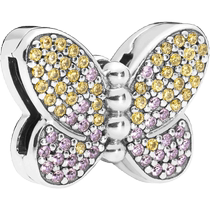 618]Pandora Pandoras intoxicating butterfly charm 925 silver girls diy beads light luxury exquisite simple