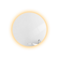 Round mirror wall-mounted bathroom smart bathroom mirror with light bathroom washbasin mirror hotel defogging bathroom mirror