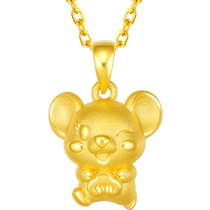 Samedi Fogold Pendentif Womens Money Priced Gold Rat Pendentif Bijou Gold Bijoux Cadeaux fériés