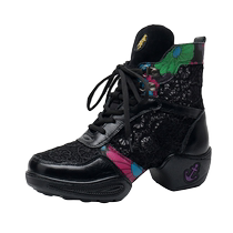 Italy China Flying Summer Dance Shoes Women Real Leather Dancing Shoes Soft Bottom Heightening Modern Dance Shoes Square Dance Shoes Water Soldiers Dance Shoes