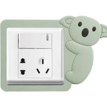 Switch sticker protective cover household light switch decorative wall sticker simple modern 3d three-dimensional socket sticker luminous creative