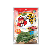 (Импорт) Thai Boss Zai Seaweed Острые хрустящие морские водоросли 32 г большие толстые ломтики морских водорослей острые готовые к употреблению закуски