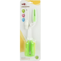 Rikang rotating sponge bottle brush 2-piece set cleaning brush baby pacifier brush set water cup brush RK3502