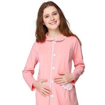 Confinement wear pure cotton spring and summer pregnant women pajamas home clothes