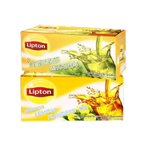 Lipton lemon tea 360g*2 boxes fresh lemon black tea instant iced tea drink solid brewed tea powder 40 bags