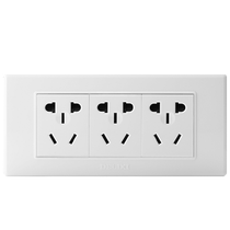 Deli West 118 Type Wall Switch Socket Nine Holes 9 Holes Multifunction Three Five Holes Power Socket Panel Porous