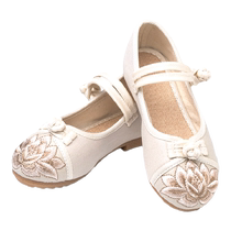 Hanfu shoes children girls embroidered shoes womens ancient costume handmade ethnic Han shoes princess Chinese style old Beijing cloth shoes
