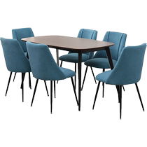 Full Friend Home Nordic Living Room Dining Table And chaises Combined Home Marble Textured Table Casual Dining Table DX107022