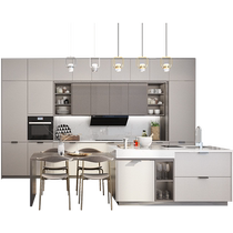 Zhibang kitchen cabinet custom kitchen overall kitchen cabinet decoration quartz stone countertop modern simplicity simple love