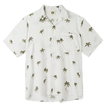 surfcuz mens Hawaiian shirt loose large size short-sleeved shirt floral shirt mens beach vacation summer