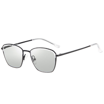 Pure titanium photochromic sunglasses for men trendy polarized sunglasses anti-blue light myopia glasses frames womens anti-UV radiation