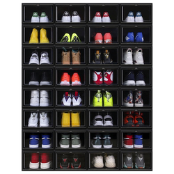 Transparent Aj Shoe Box Sneaker Storage Box Shoe Cabinet Shoe Organizer Display Cabinet Space-Saving Basketball Drawer-Style