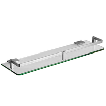 太空铝玻璃架卫生间单层壁挂镜前置物架洗手间浴室洗漱台收纳架