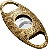 CIGARLOONG Cigar Cutter Cigar Cutter Sharp Blade Travel Portable Double-Edge Thickened Cigar Cutter