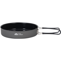 Flute pastorale Camping en plein air Folding Frying Pan Baking Pan Flat Bottom Pan Frying Pan Steak Pan Steak Pan Barbecue Frying Pan cooker