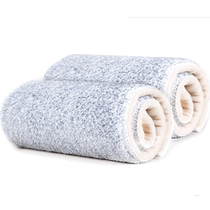 Tea flower mop cloth replacement cloth flat mop clip solid mop cloth domestic mop head tug cloth dust push 71302D