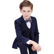 Children suits suit boy gown Little host jacket Inron handsome suit for three sets of piano to play out