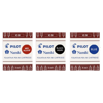 Japon Pilot Blot stylo encolé IC-50 100 encre sac 78g souriey visage Guido pen with blue black red replaceable non-carbon ink bile