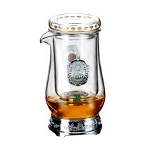 Taiwan 76 European black tea tea set high-end transparent glass tea set high temperature resistant filter tea brewing tea cup