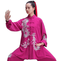 Cloud Tai Chi Chen Jiagou Flutter Tai Chi Habillement dété Amélioration du rendement respirable Concours Gongkorn Senile Embroderie Thin