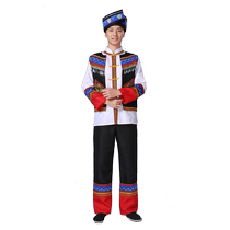 Guangxi Zhuang dance suit ethnic wind minority Miao ethnic Yi ethnic Huluth performance suit Miao ethnic group acting out of the men s