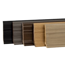 Floor heating pure solid wood 8cm paint-free baseboard L-shaped wooden floor log line wooden baseboard 6cm
