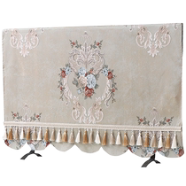European fabric LCD TV cover dust cover 55-inch 65 desktop hanging universal TV cabinet tablecloth cover cloth towel