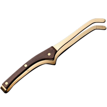 Jinge copper tea clip solid wood non-slip tea cup clip tweezers Kung Fu tea clip non-slip household tea tea tweezers