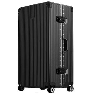 Small retro student luggage with swivel wheels