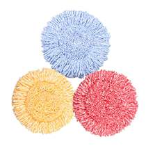 Rotating Mop Head Replacement Mound Cloth Thickened Round Universal Sleeve Mop Head Good God Tug Mop Head Non-Pure Cotton Thread