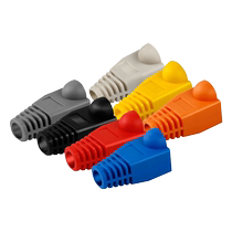 Jin Youchun network cable crystal head sheath color super 5 category 6 category 6 rj45 network claw protective sleeve 6 5mm