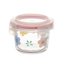 Modern housewife glass sealed jar food grade mini crisper box pickle storage jar storage box birds nest bottle