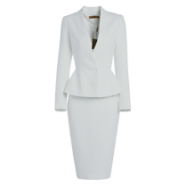 Neck sleeves with fragrant professional suit womens hip-covering skirt OL commuter suit formal fit goddess-like temperament business