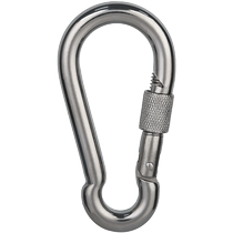 Hinda 304 stainless steel multifunction climbing buckle quick hanging buckle spring buckle safety insurance buckle connection button dog chain buckle