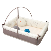 (Set) Korean imported CreamHaus crib newborn detachable floor bed tent set