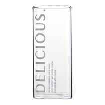 Kawashimaya square water cup transparent glass cup ins style high-looking milk tea coffee milk drink cup for home use